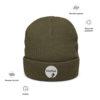 Ribbed knit beanie Thrive logo - Image 3